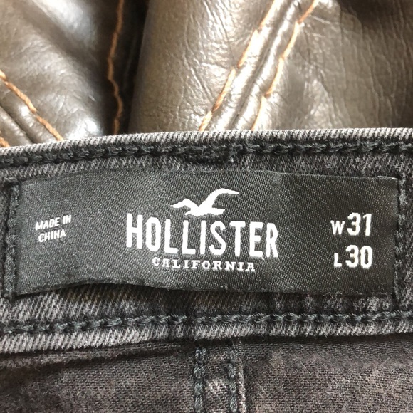 Mens 31 x 30 Black Hollister Skinny Advanced Stretch Jeans - Picture 3 of 4